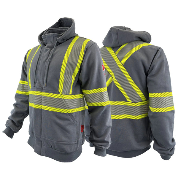 Atlas Hi-Vis FR / AR Zip-Up Hoodie 402 – WORK N WEAR