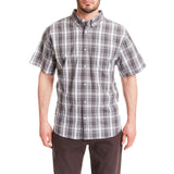 Smith's Workwear Men's Woven Short sleeve Checked Dress Work Shirt - S3153