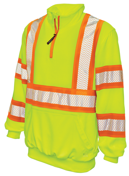 Tough Duck Quarter Zip Hi-Vis Pullover SJ19 – WORK N WEAR