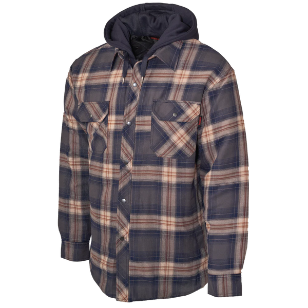 トップス 25SS Quilted Lined Hooded Flannel Shirt WS06-WORKWEAR-FRONT-