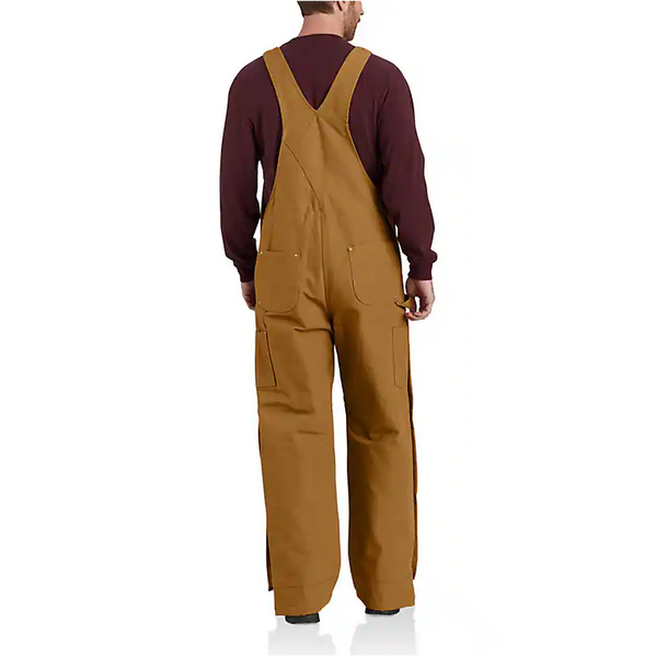 Carhartt Men's Loose Fit Firm Duck Insulated Bib Overall
