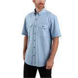 Carhartt Loose Fit Midweight Chambray Short Sleeve Shirt - 104369