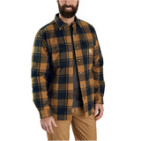 Carhartt Relaxed Fit Flannel Sherpa-Lined Shirt Jac - 105939