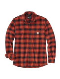 Carhartt Rugged Flex® Relaxed Fit Midweight Flannel Long-Sleeve Plaid Shirt - 105945
