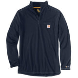 Carhartt Force® Relaxed Fit Midweight Long-Sleeve Quarter-Zip Mock-Neck T-Shirt 104255