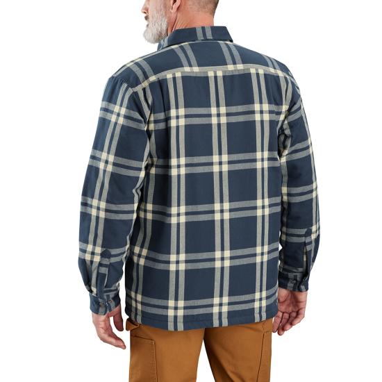 Carhartt Relaxed Fit Flannel Sherpa-Lined Shirt Jacket - 106354 Carhartt Relaxed Fit Flannel Sherpa-Lined Shirt Jacket - 106354
