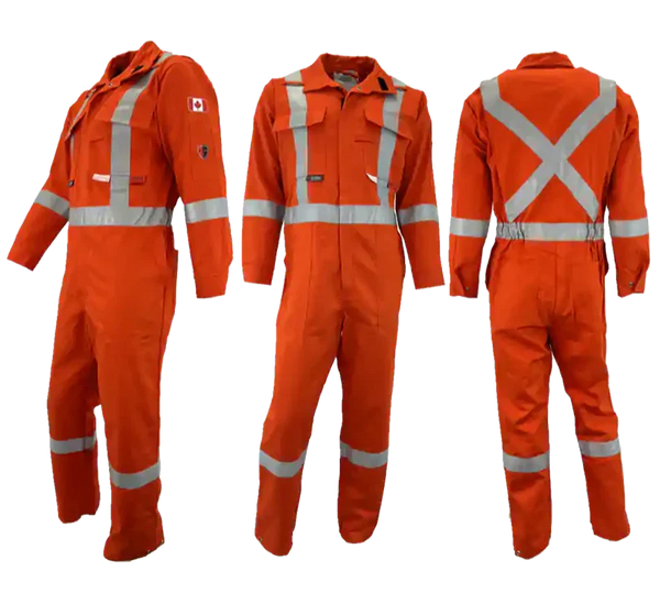 Atlas Guardian® Men's Orange Hi-Vis FR / AR Coveralls 1072OR
