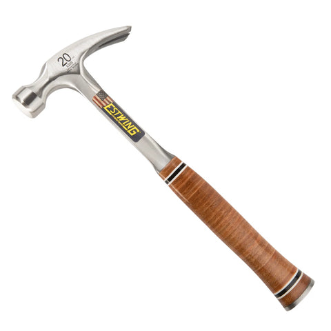 Estwing Straight  Framing / Nail Hammer with Leather Handle - E-xxS