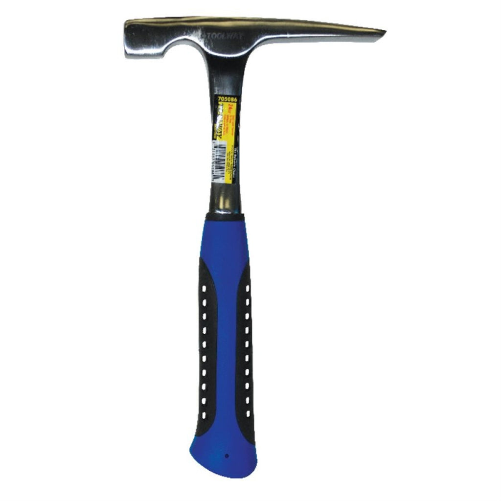 ToolTech Bricklayer's All Steel Hammer with Rubber Grip