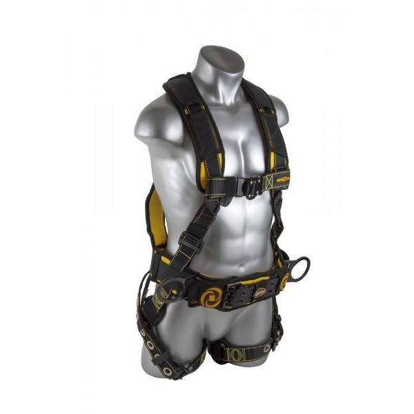 Cyclone Construction Harness w/ Chest Quick-Connect Buckle, Leg Tongue Buckles