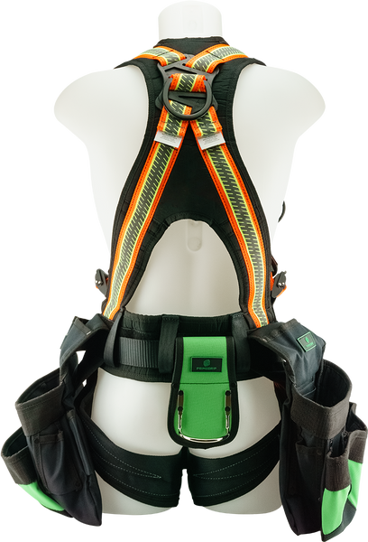 PrimeGrip JUGGERNAUT TRU-VIS Utility Harness with Tool Bags – WORK
