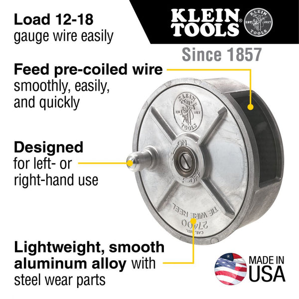 Klein Tie Wire Reel, Lightweight Aluminum - 27400 – WORK N WEAR