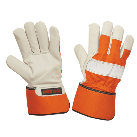 Tough Duck 3M™ Lined Full Grain Hi-Vis Fitters Glove G79416