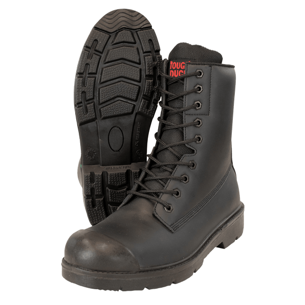 Leather steel toe work shoes sales