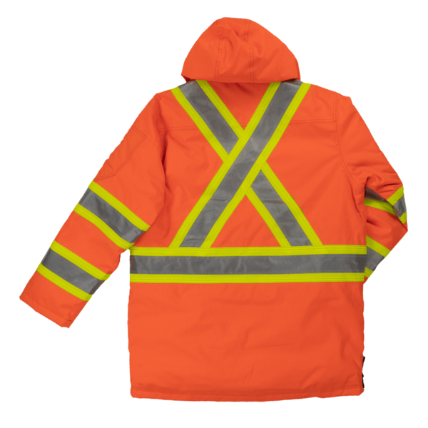 TOUGH DUCK Down Filled Hi Vis Parka Jacket SJ39 WORK N WEAR
