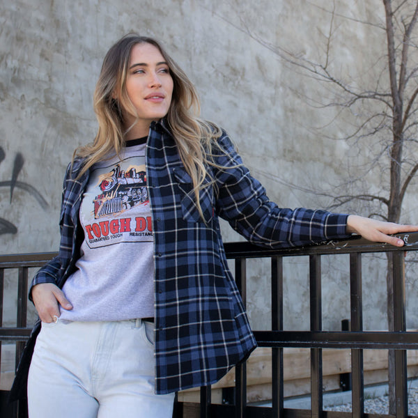 Women's quilt lined flannel shirt clearance