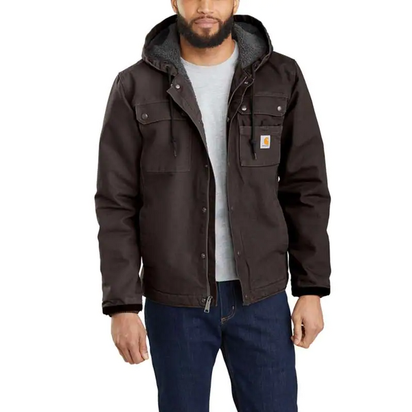 Carhartt Relaxed Fit Washed Duck Sherpa-Lined Utility Jacket