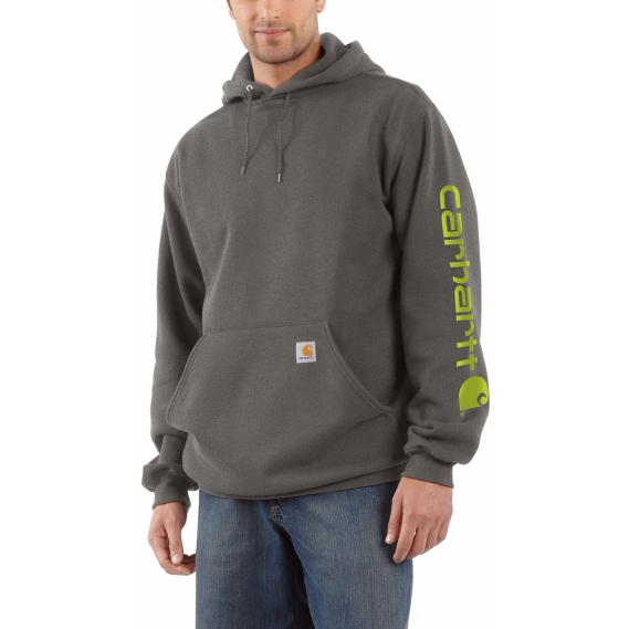 Carhartt hi 2025 vis hooded sweatshirt
