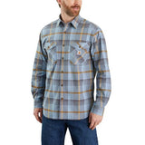 CARHARTT Rugged Flex® Relaxed Fit Lightweight Long-Sleeve Plaid Shirt - 105437