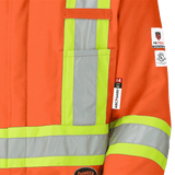 Pioneer 5532 FR/ARC Rated Hi-Viz Orange Flame Resistant Quilted Cotton Safety Coverall V2560151