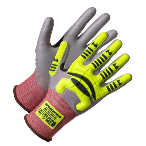 SAMURAI Wolf Handler TPR with Coated Palm Cut Level 5 glove