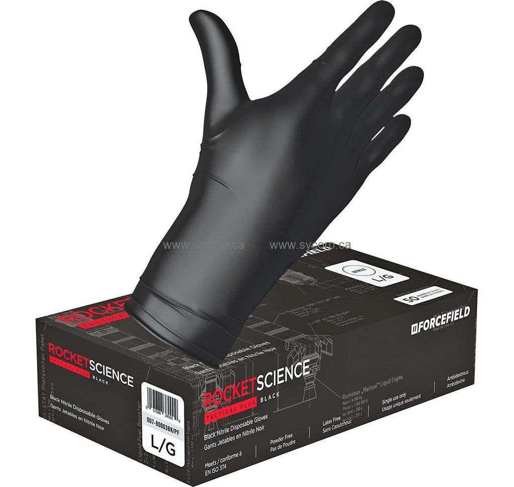 FORCEFIELD Rocket Science Tactical Plus, 8 mil Disposable Gloves