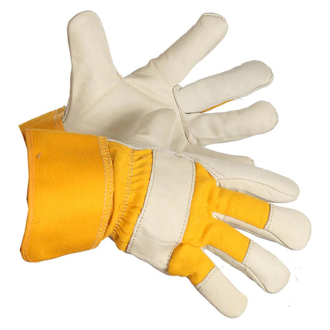 FORCEFIELD "Jack Hammer" Grain Leather Work Glove, Foam and Fleece Lined