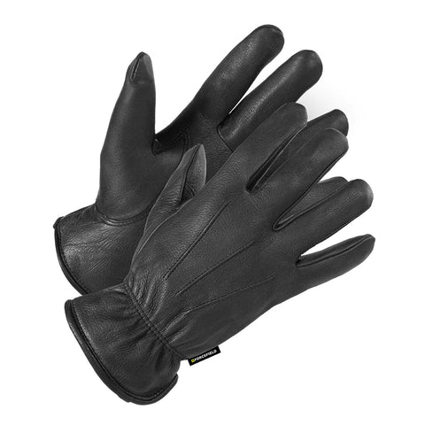Forcefield "Dirty Harry" Thinsulate Lined Black Deerskin Driver's Glove
