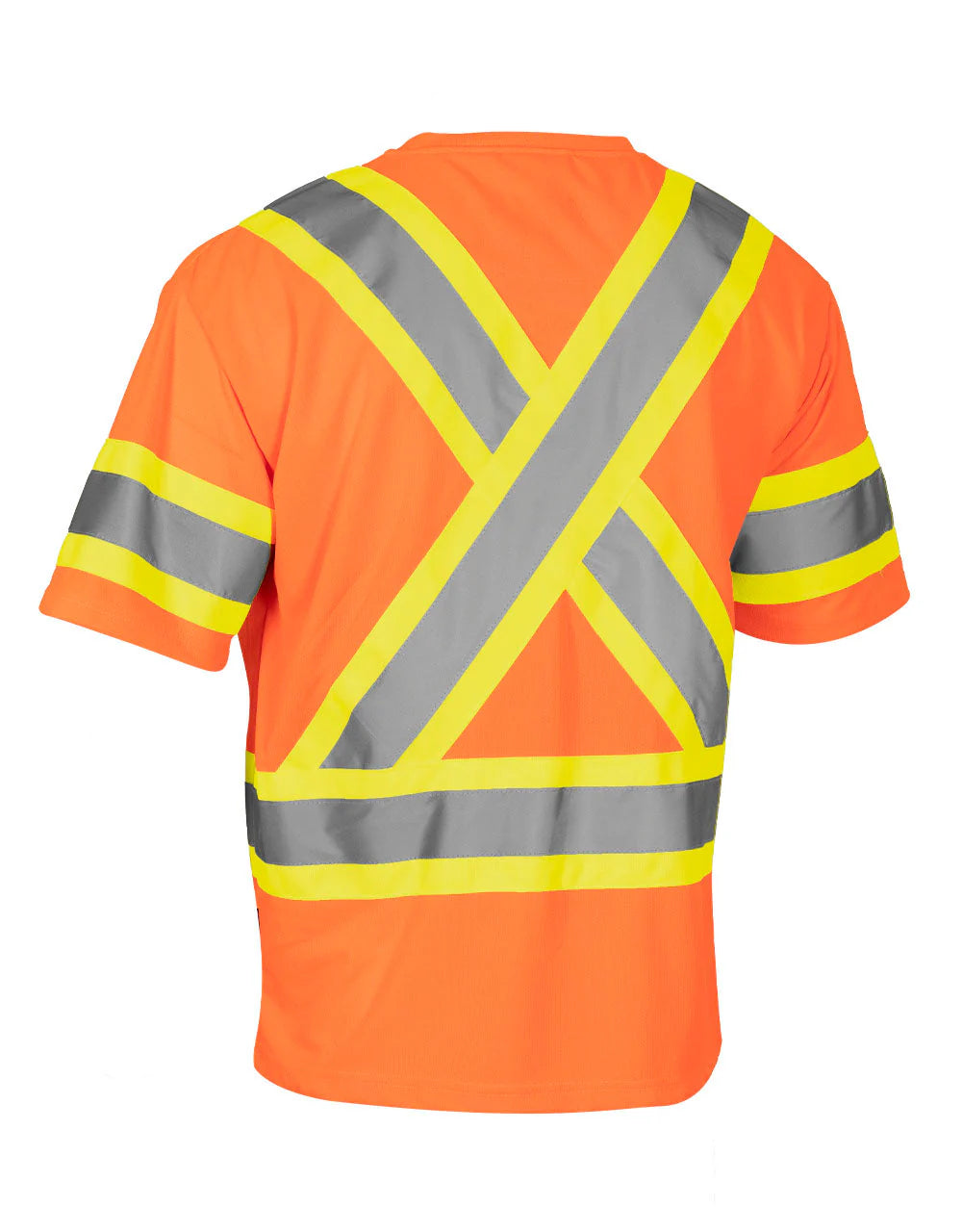 Forcefield Short Sleeve Hi-Vis T-Shirt with Chest Pocket and Arm Band
