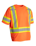 ForceField Short Sleeve Hi-Vis T-Shirt with Chest Pocket and Arm Band