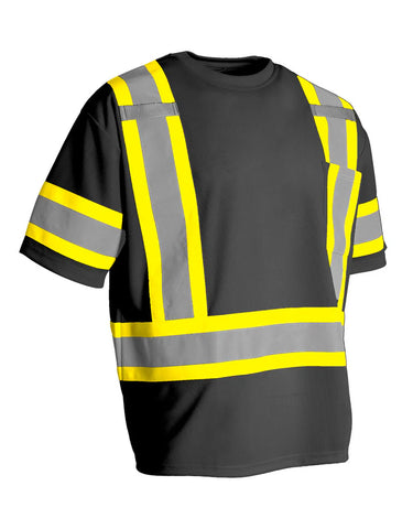ForceField Short Sleeve Hi-Vis T-Shirt with Chest Pocket and Arm Band
