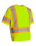 ForceField Short Sleeve Hi-Vis T-Shirt with Chest Pocket and Arm Band