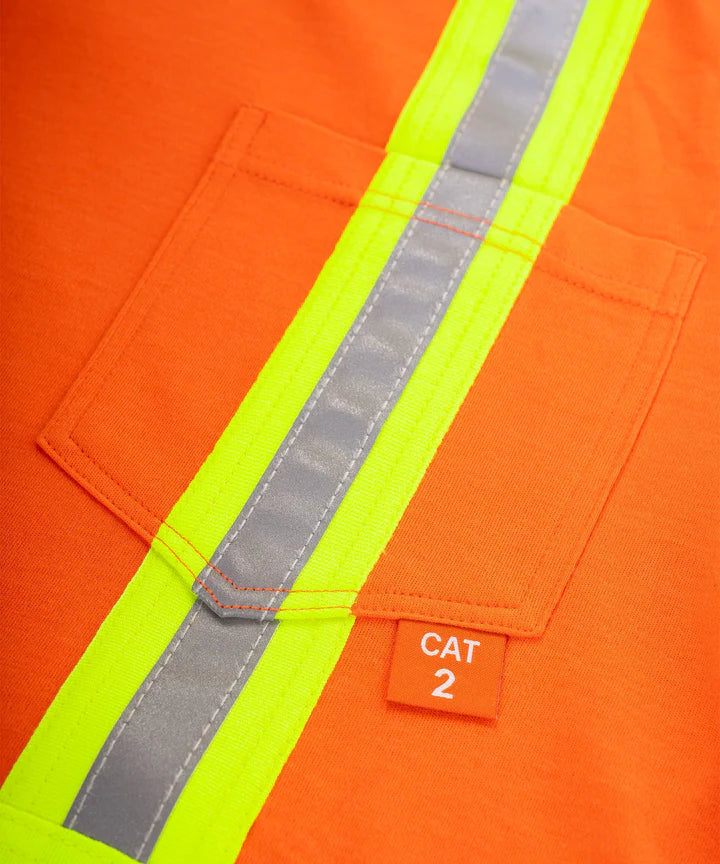 Forcefield Inherent Flame & Arc Resistant Long Sleeve Hi-Vis T-Shirt 022-FRILSOS-YSY