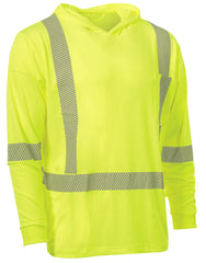 FORCEFIELD Hooded Ultrasoft Technical L/S Hi-Vis T-Shirt 022-SPXCSA