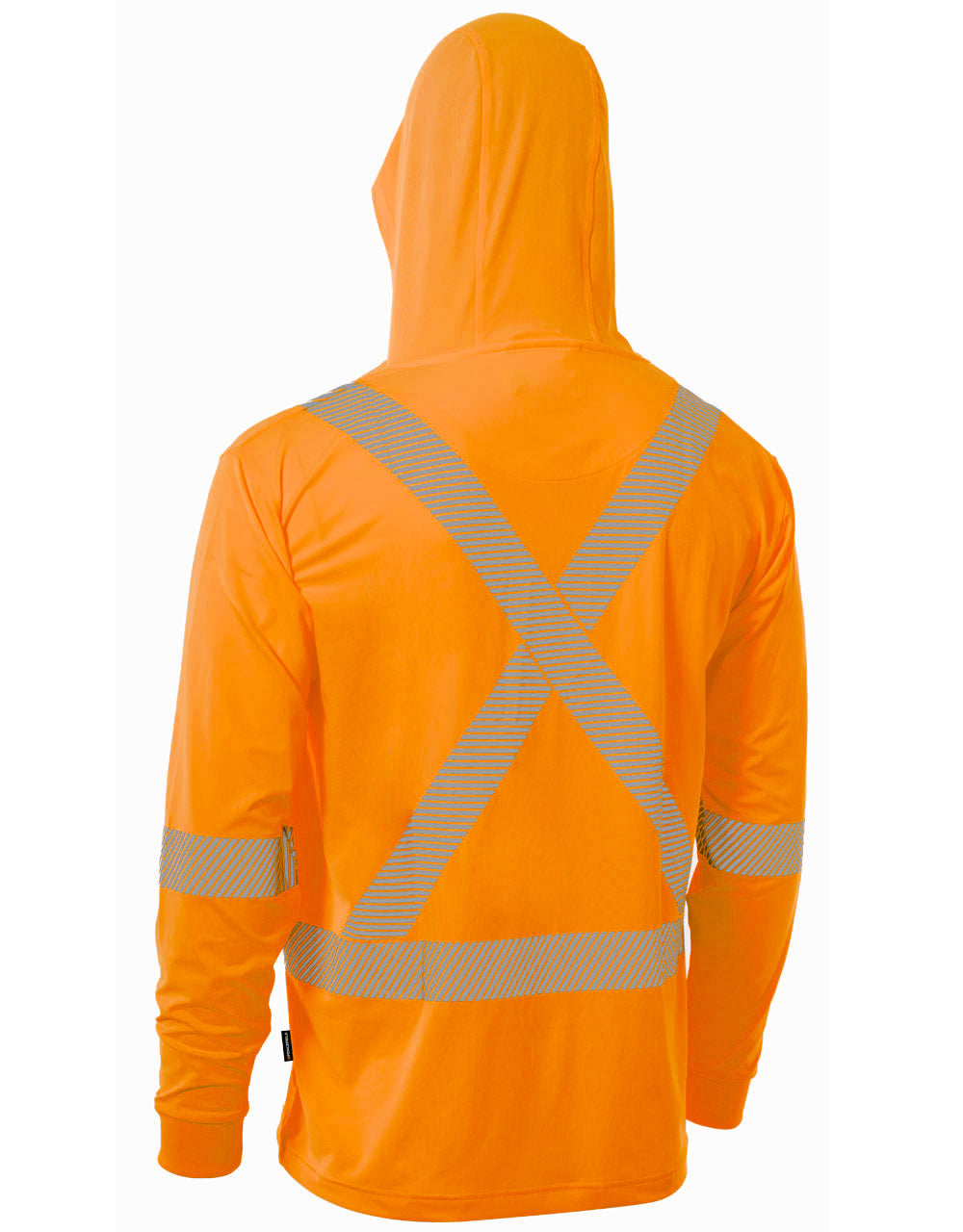 T-shirt technique haute visibilité à manches longues ultra-doux à capuche Forcefield 022-SPXCSA