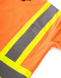 Forcefield Women's Crew Neck Long Sleeve Hi-Vis T-Shirt with Chest Pocket 022-WCBECSALS