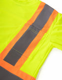 Forcefield Women's Hi-Vis Crew Neck S/Sleeve T-Shirt w/ Chest Pocket 022-WCBECSA