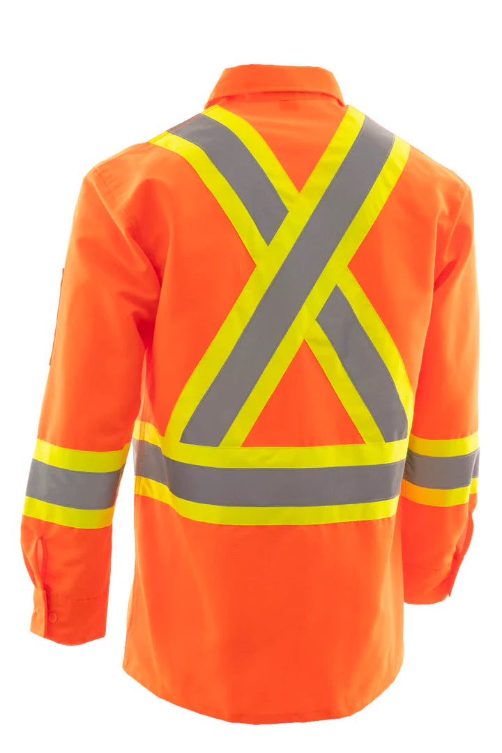Chemise de travail haute visibilité à manches longues en ripstop Forcefield 024-75100