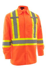 FORCEFIELD Hi-Vis Ripstop Long Sleeve Work Shirt 024-75100