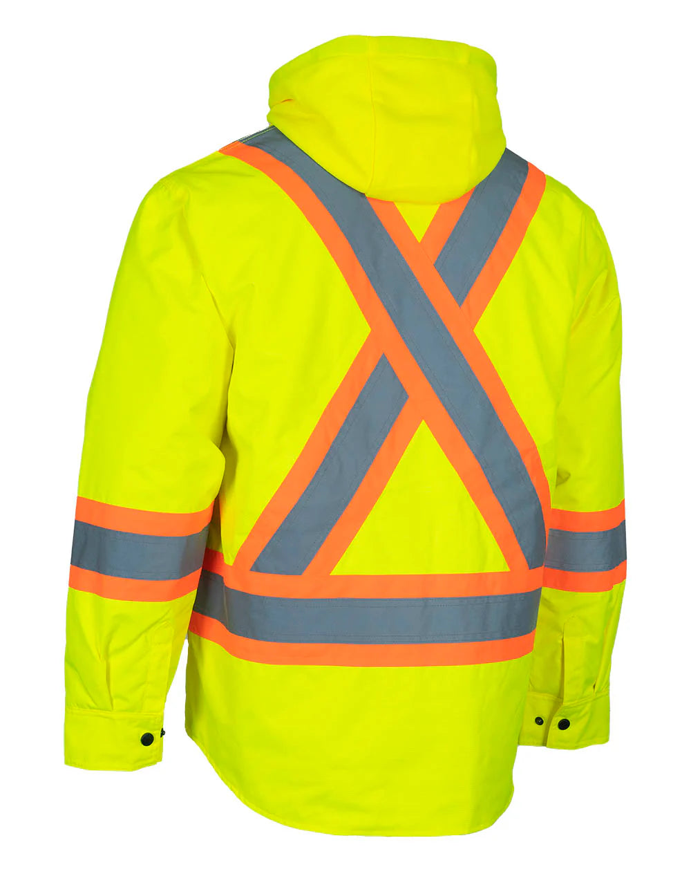 Forcefield Hi-Vis Shacket With Detachable Hood 024-EP34