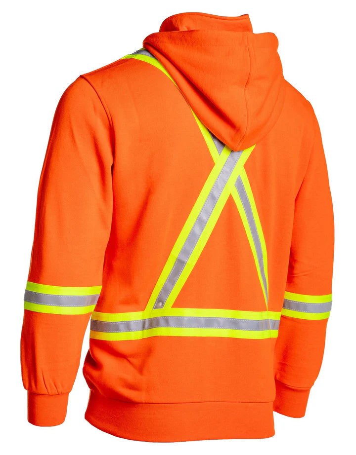Forcefield Inherent FR Hi-Vis Fleece Hoodie with Detachable Hood