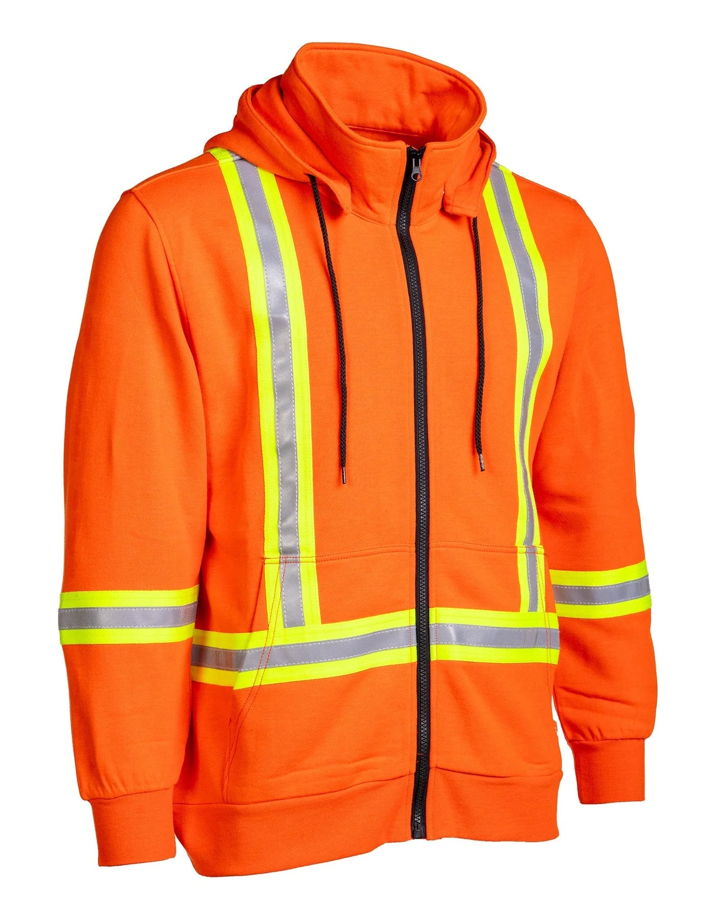 Forcefield Inherent FR Hi-Vis Fleece Hoodie with Detachable Hood