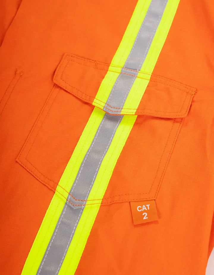 Forcefield Inherent FR Long Sleeve Hi-Vis Button Down Shirt
