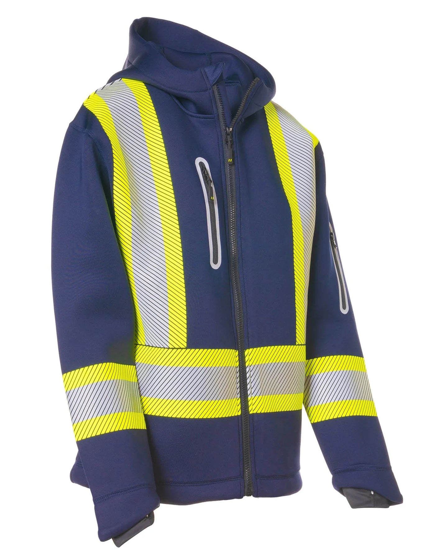 Forcefield Women's Lime Technical Safety Zip-Up Softshell Hoodie