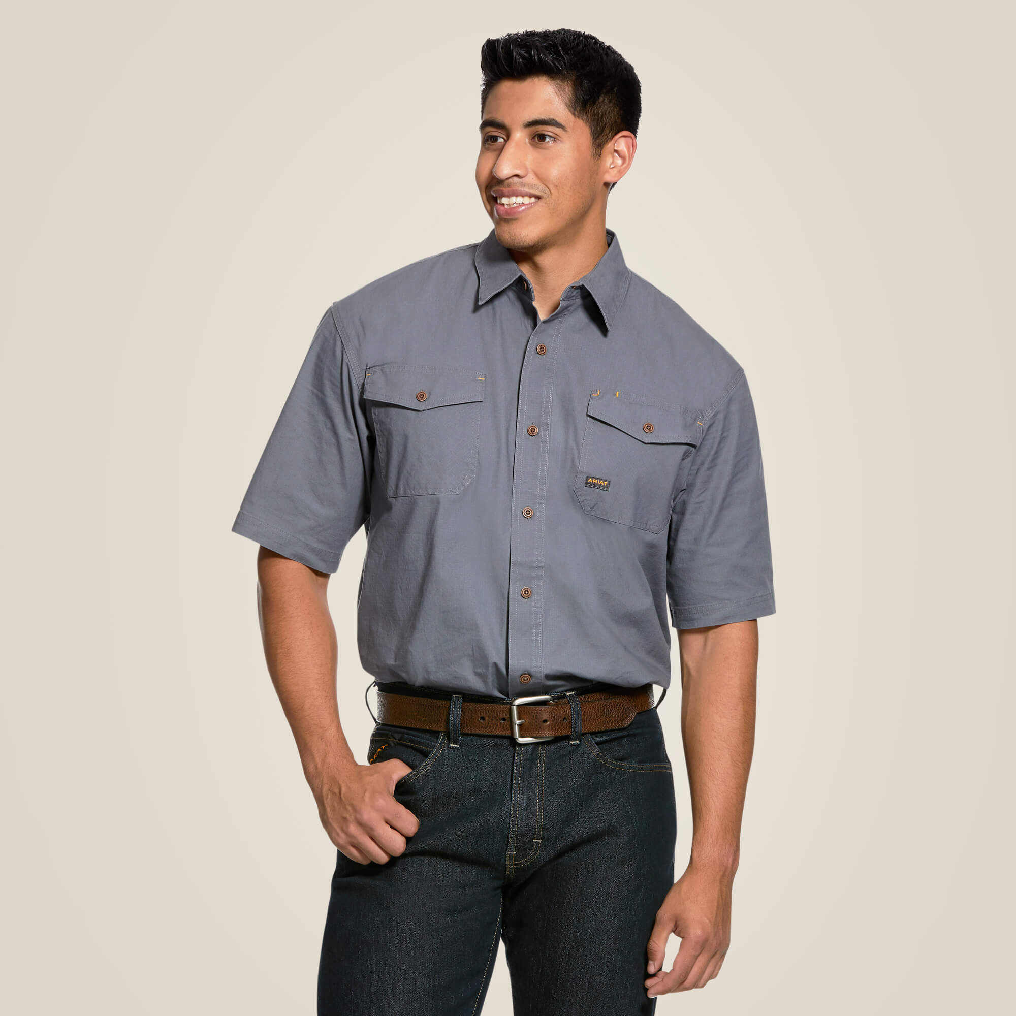 ARIAT Men's Rebar Made Tough DuraStretch Work Shirt