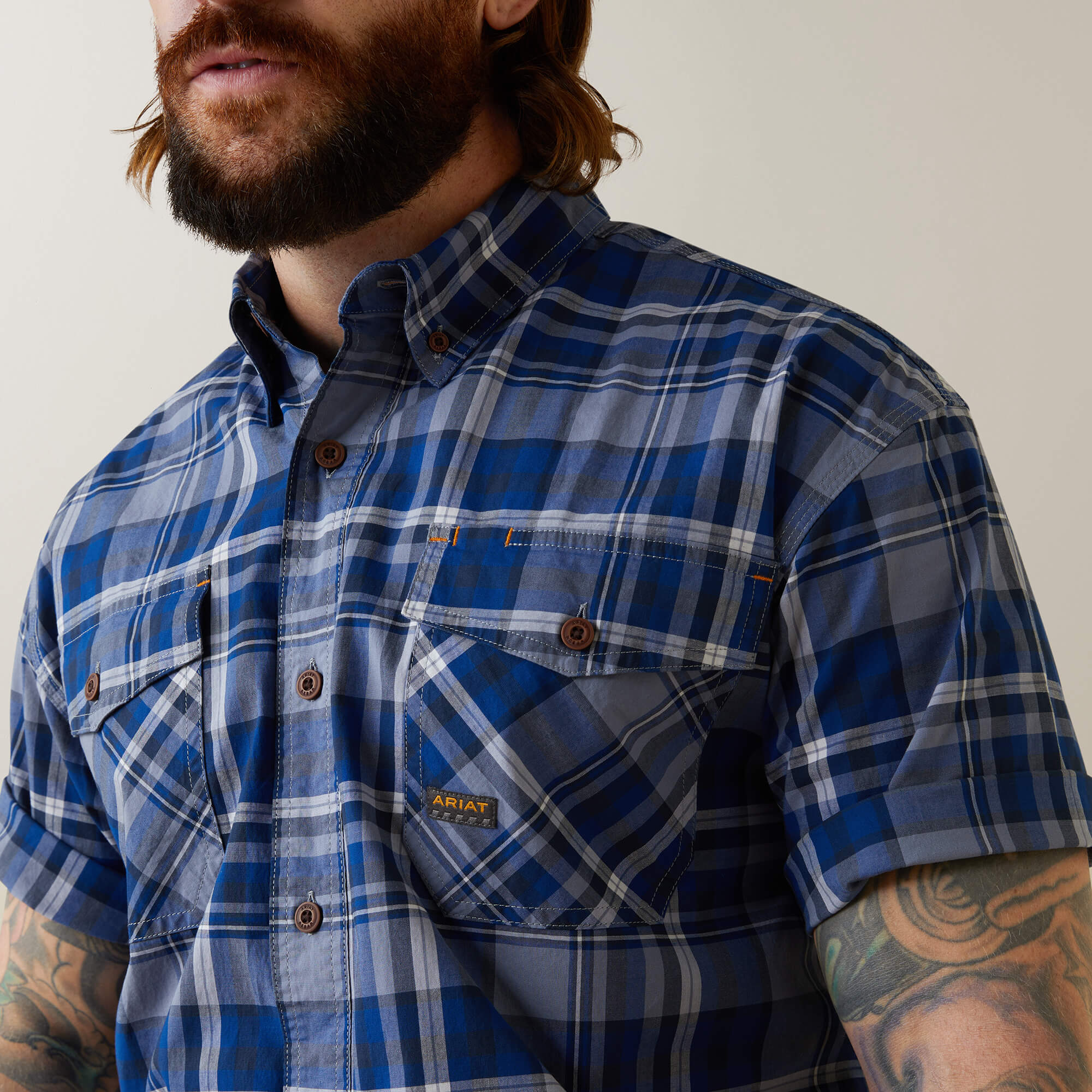 ARIAT Men's Rebar Made Tough DuraStretch Work Shirt