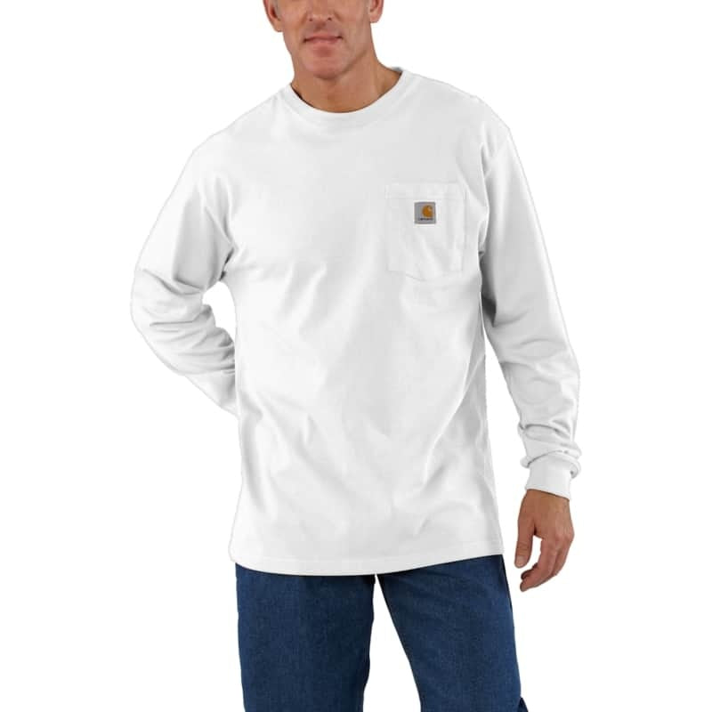 T-shirt Carhartt à manches longues et poche, coupe ample, épaisseur lourde - K126 NOUVEAU