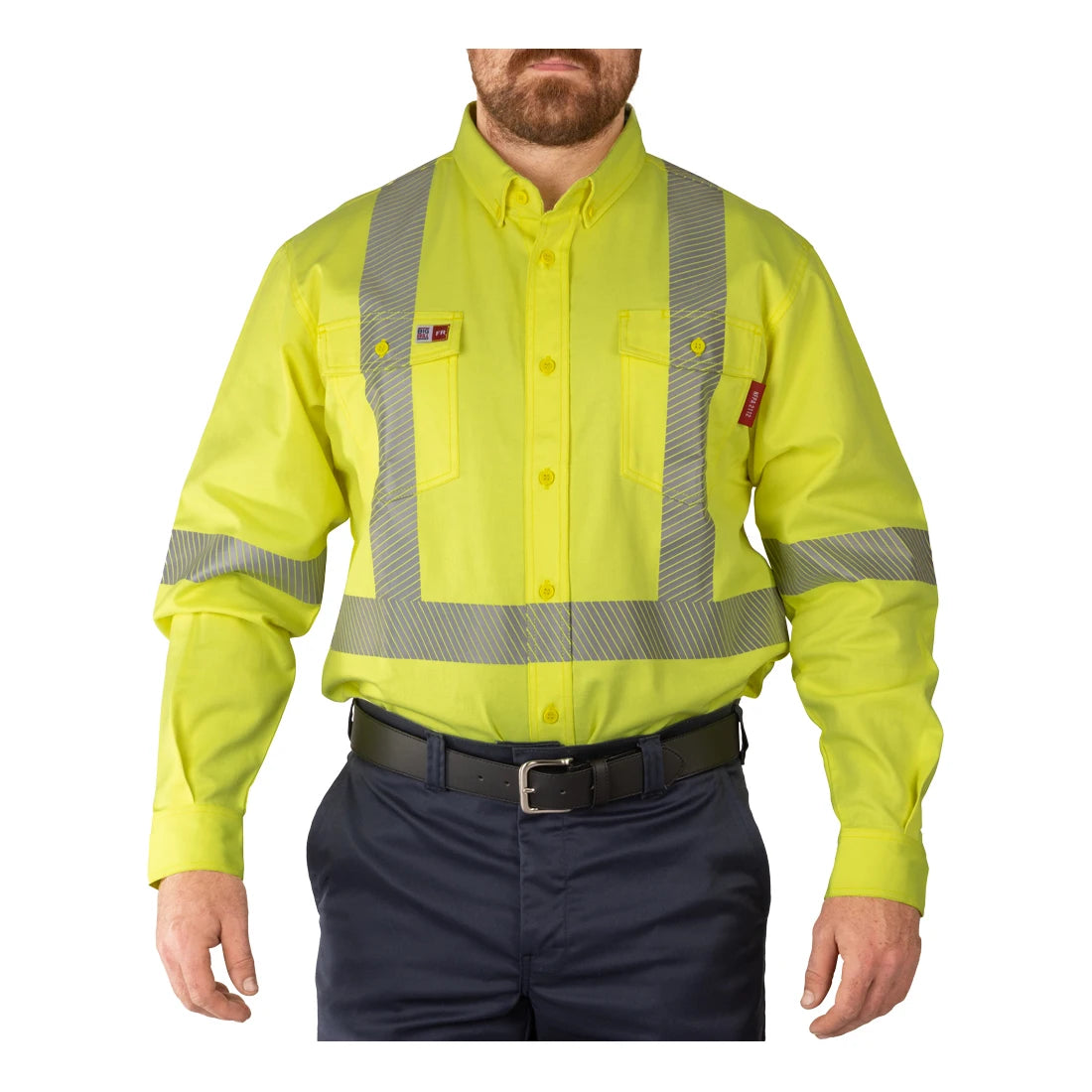 Chemise de ville haute visibilité à col boutonné Big Bill FR PRO