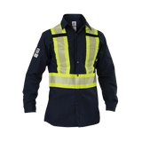 BIG BILL High-Vis Long-Sleeve Ripstop Work Shirt- 144HVP
