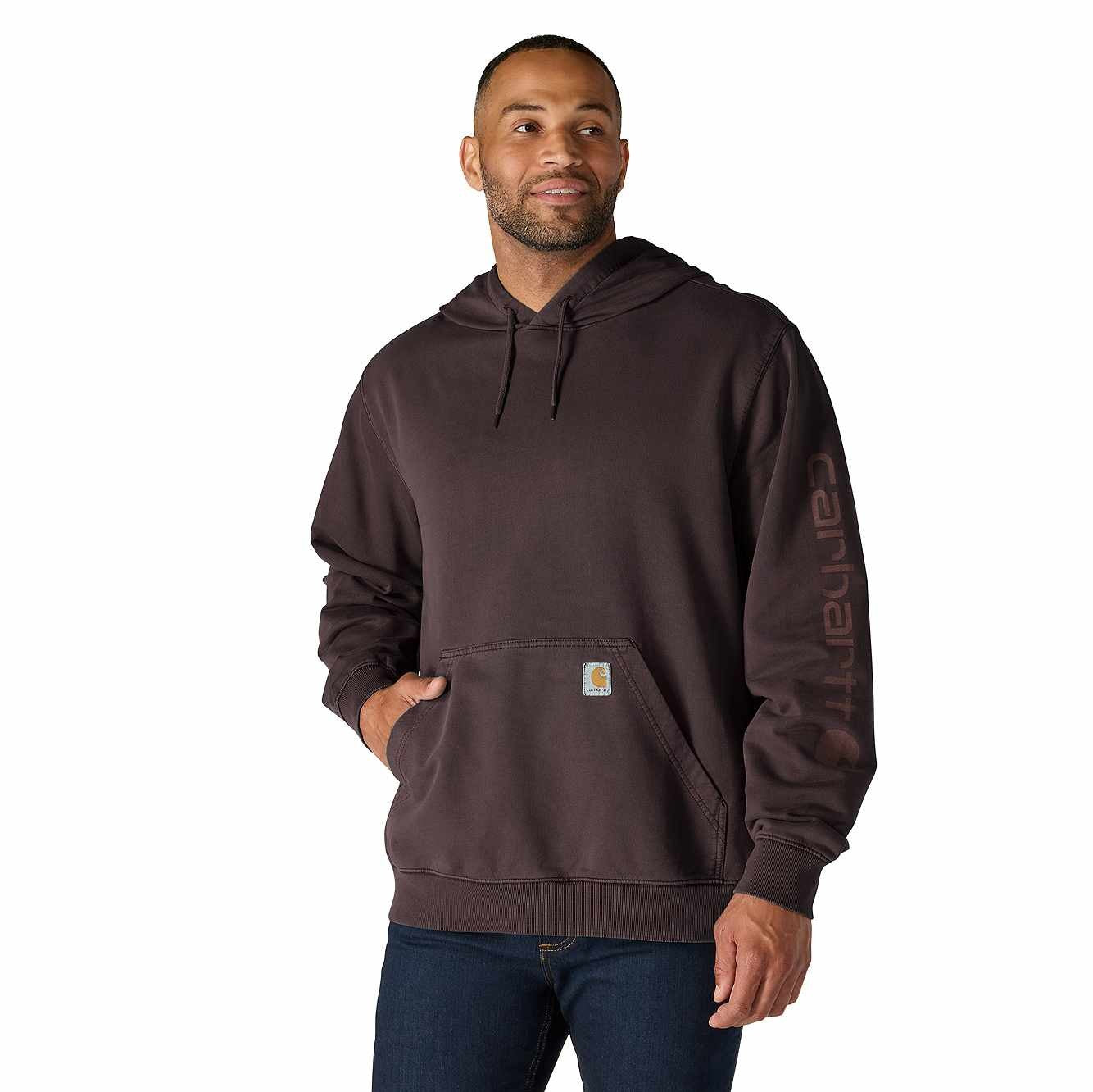 Sweat-shirt Carhartt en molleton bouclette prélavé teint, motif graphique, coupe décontractée - 106253